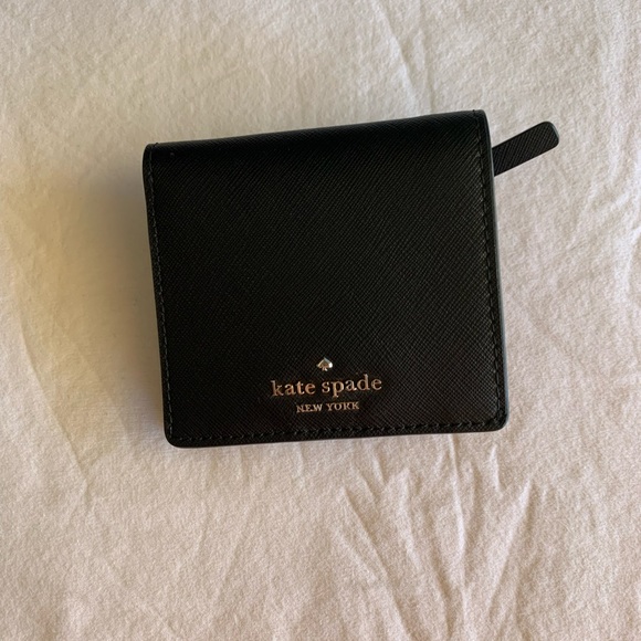 kate spade Handbags - kate Spade Small Boxed L-zip Bifold Wallet Black NWT